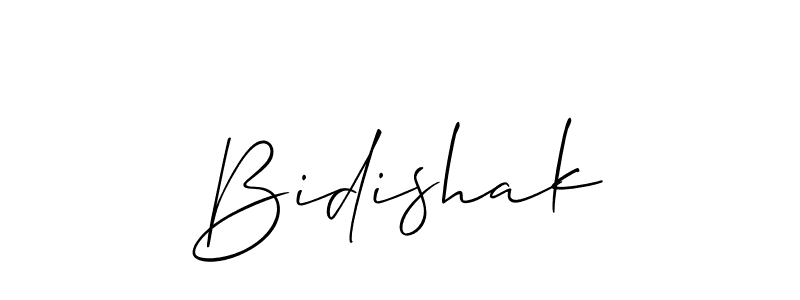 Allison_Script is a professional signature style that is perfect for those who want to add a touch of class to their signature. It is also a great choice for those who want to make their signature more unique. Get Bidishak name to fancy signature for free. Bidishak signature style 2 images and pictures png