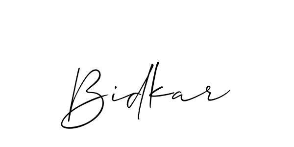 How to make Bidkar name signature. Use Allison_Script style for creating short signs online. This is the latest handwritten sign. Bidkar signature style 2 images and pictures png