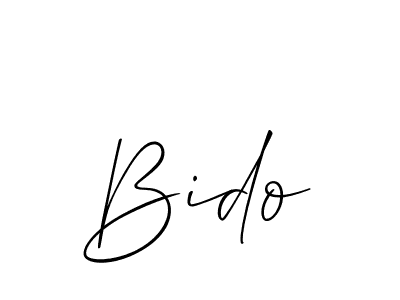 How to make Bido signature? Allison_Script is a professional autograph style. Create handwritten signature for Bido name. Bido signature style 2 images and pictures png