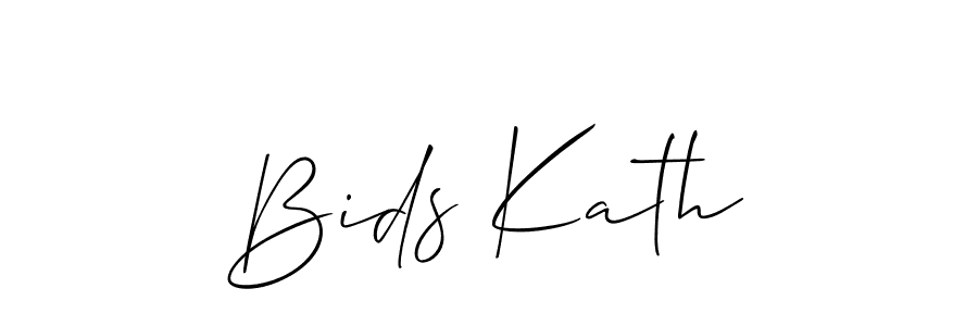 Make a beautiful signature design for name Bids Kath. With this signature (Allison_Script) style, you can create a handwritten signature for free. Bids Kath signature style 2 images and pictures png