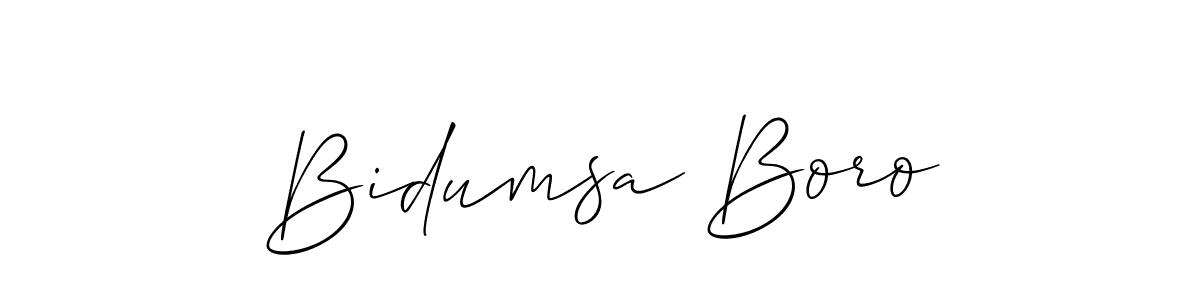 Make a beautiful signature design for name Bidumsa Boro. Use this online signature maker to create a handwritten signature for free. Bidumsa Boro signature style 2 images and pictures png
