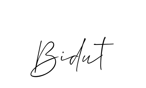 It looks lik you need a new signature style for name Bidut. Design unique handwritten (Allison_Script) signature with our free signature maker in just a few clicks. Bidut signature style 2 images and pictures png