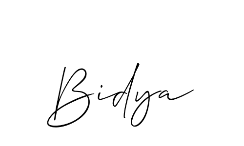 Also You can easily find your signature by using the search form. We will create Bidya name handwritten signature images for you free of cost using Allison_Script sign style. Bidya signature style 2 images and pictures png