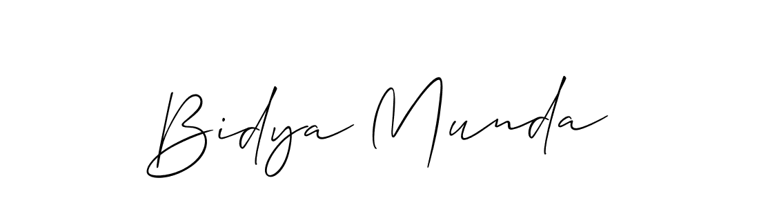 How to Draw Bidya Munda signature style? Allison_Script is a latest design signature styles for name Bidya Munda. Bidya Munda signature style 2 images and pictures png