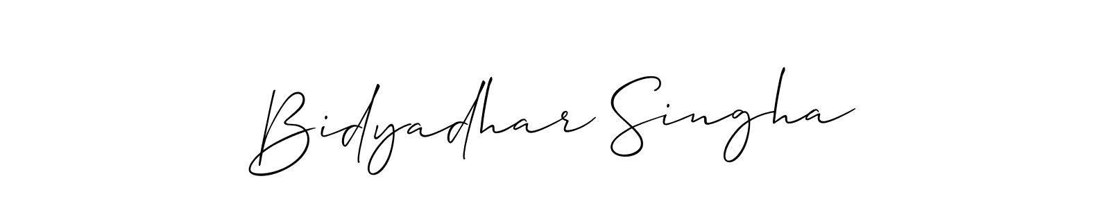 This is the best signature style for the Bidyadhar Singha name. Also you like these signature font (Allison_Script). Mix name signature. Bidyadhar Singha signature style 2 images and pictures png