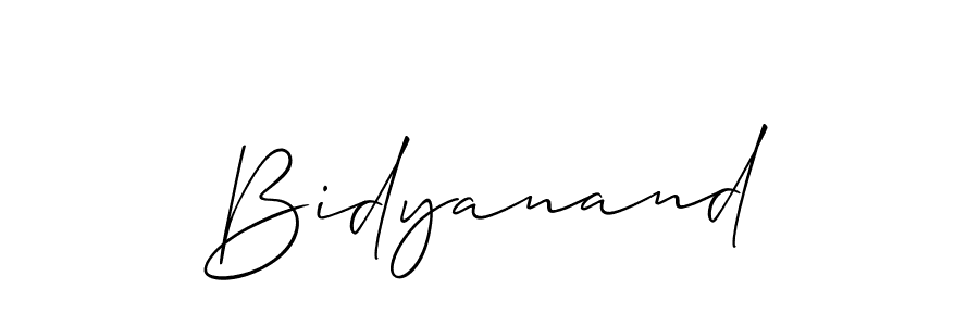 The best way (Allison_Script) to make a short signature is to pick only two or three words in your name. The name Bidyanand include a total of six letters. For converting this name. Bidyanand signature style 2 images and pictures png
