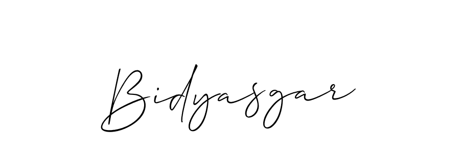 Create a beautiful signature design for name Bidyasgar. With this signature (Allison_Script) fonts, you can make a handwritten signature for free. Bidyasgar signature style 2 images and pictures png