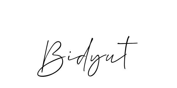 Bidyut stylish signature style. Best Handwritten Sign (Allison_Script) for my name. Handwritten Signature Collection Ideas for my name Bidyut. Bidyut signature style 2 images and pictures png
