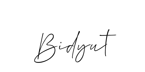 Bidyut stylish signature style. Best Handwritten Sign (Allison_Script) for my name. Handwritten Signature Collection Ideas for my name Bidyut. Bidyut signature style 2 images and pictures png