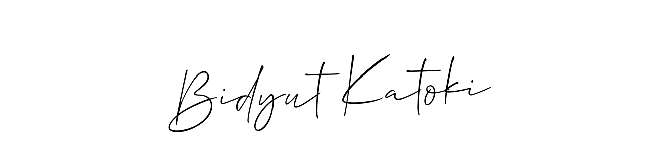 Similarly Allison_Script is the best handwritten signature design. Signature creator online .You can use it as an online autograph creator for name Bidyut Katoki. Bidyut Katoki signature style 2 images and pictures png