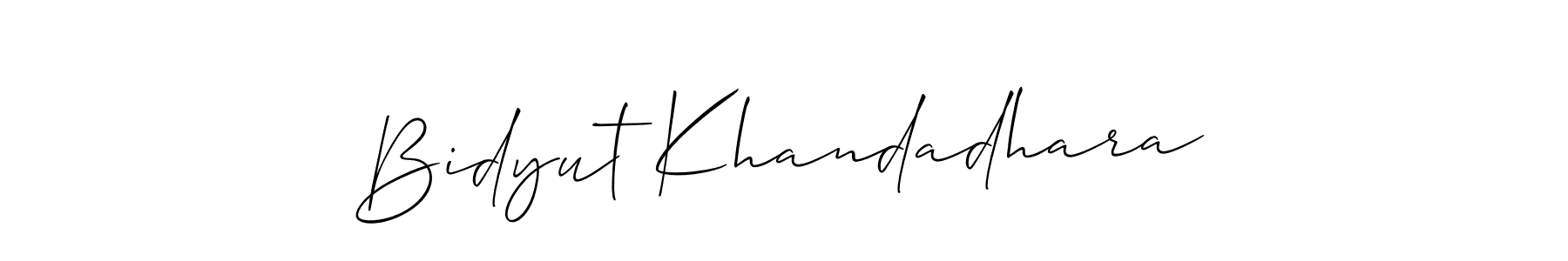 This is the best signature style for the Bidyut Khandadhara name. Also you like these signature font (Allison_Script). Mix name signature. Bidyut Khandadhara signature style 2 images and pictures png