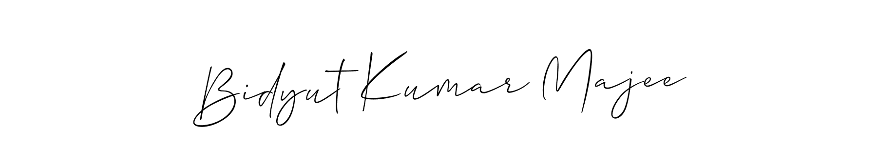 The best way (Allison_Script) to make a short signature is to pick only two or three words in your name. The name Bidyut Kumar Majee include a total of six letters. For converting this name. Bidyut Kumar Majee signature style 2 images and pictures png