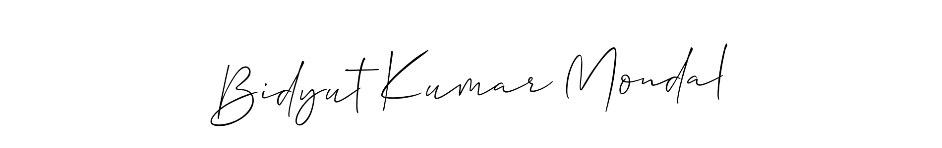 How to make Bidyut Kumar Mondal signature? Allison_Script is a professional autograph style. Create handwritten signature for Bidyut Kumar Mondal name. Bidyut Kumar Mondal signature style 2 images and pictures png