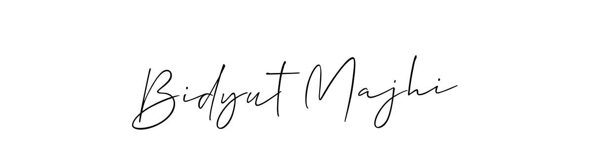 You should practise on your own different ways (Allison_Script) to write your name (Bidyut Majhi) in signature. don't let someone else do it for you. Bidyut Majhi signature style 2 images and pictures png