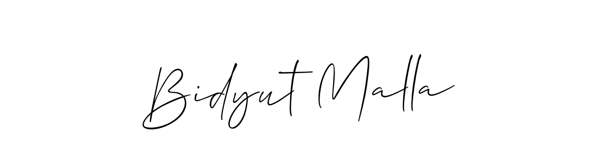 It looks lik you need a new signature style for name Bidyut Malla. Design unique handwritten (Allison_Script) signature with our free signature maker in just a few clicks. Bidyut Malla signature style 2 images and pictures png