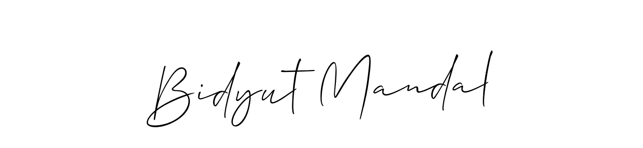 Also You can easily find your signature by using the search form. We will create Bidyut Mandal name handwritten signature images for you free of cost using Allison_Script sign style. Bidyut Mandal signature style 2 images and pictures png