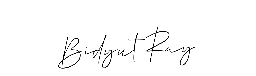 Create a beautiful signature design for name Bidyut Ray. With this signature (Allison_Script) fonts, you can make a handwritten signature for free. Bidyut Ray signature style 2 images and pictures png