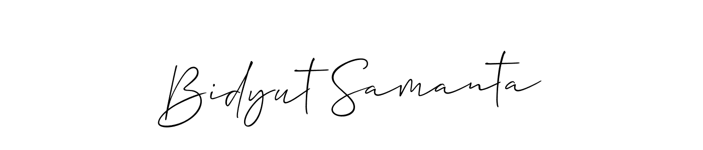 Make a short Bidyut Samanta signature style. Manage your documents anywhere anytime using Allison_Script. Create and add eSignatures, submit forms, share and send files easily. Bidyut Samanta signature style 2 images and pictures png