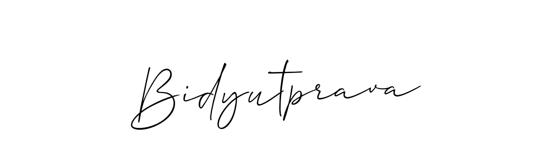 The best way (Allison_Script) to make a short signature is to pick only two or three words in your name. The name Bidyutprava include a total of six letters. For converting this name. Bidyutprava signature style 2 images and pictures png