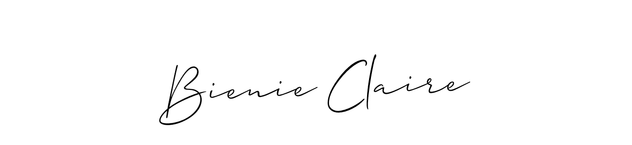 Bienie Claire stylish signature style. Best Handwritten Sign (Allison_Script) for my name. Handwritten Signature Collection Ideas for my name Bienie Claire. Bienie Claire signature style 2 images and pictures png