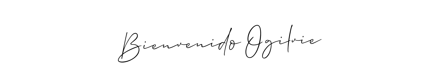 Make a short Bienvenido Ogilvie signature style. Manage your documents anywhere anytime using Allison_Script. Create and add eSignatures, submit forms, share and send files easily. Bienvenido Ogilvie signature style 2 images and pictures png