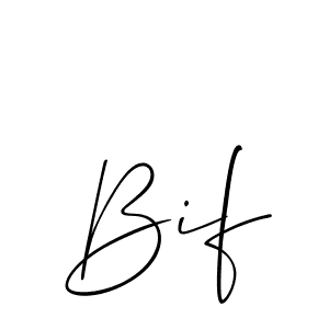 It looks lik you need a new signature style for name Bif. Design unique handwritten (Allison_Script) signature with our free signature maker in just a few clicks. Bif signature style 2 images and pictures png