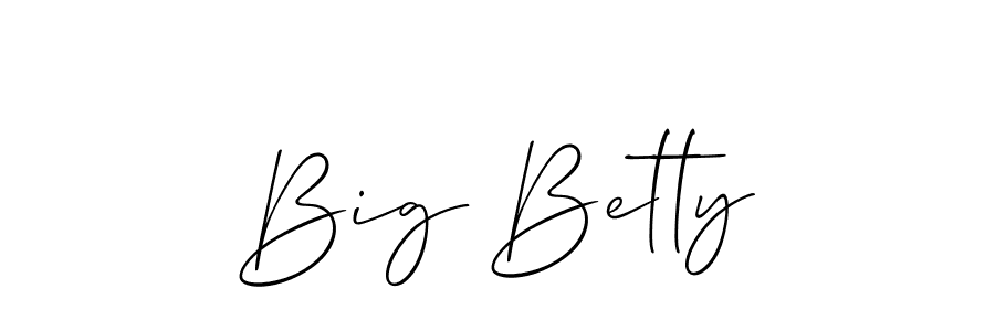 Use a signature maker to create a handwritten signature online. With this signature software, you can design (Allison_Script) your own signature for name Big Betty. Big Betty signature style 2 images and pictures png