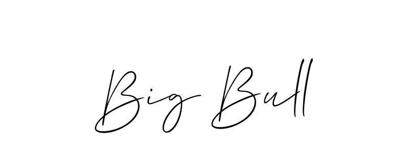You should practise on your own different ways (Allison_Script) to write your name (Big Bull) in signature. don't let someone else do it for you. Big Bull signature style 2 images and pictures png