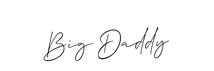 It looks lik you need a new signature style for name Big Daddy. Design unique handwritten (Allison_Script) signature with our free signature maker in just a few clicks. Big Daddy signature style 2 images and pictures png