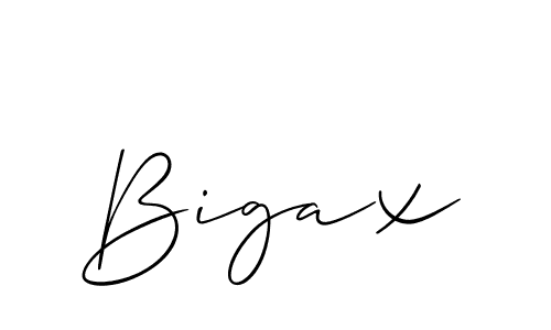 Bigax stylish signature style. Best Handwritten Sign (Allison_Script) for my name. Handwritten Signature Collection Ideas for my name Bigax. Bigax signature style 2 images and pictures png