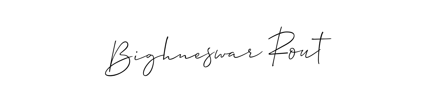 Also we have Bighneswar Rout name is the best signature style. Create professional handwritten signature collection using Allison_Script autograph style. Bighneswar Rout signature style 2 images and pictures png