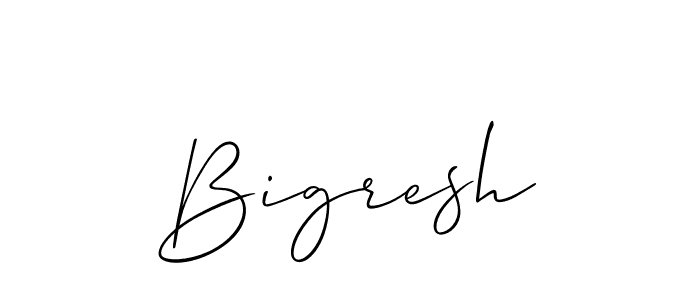 You should practise on your own different ways (Allison_Script) to write your name (Bigresh) in signature. don't let someone else do it for you. Bigresh signature style 2 images and pictures png