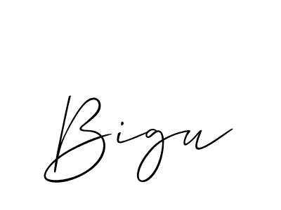 if you are searching for the best signature style for your name Bigu. so please give up your signature search. here we have designed multiple signature styles  using Allison_Script. Bigu signature style 2 images and pictures png