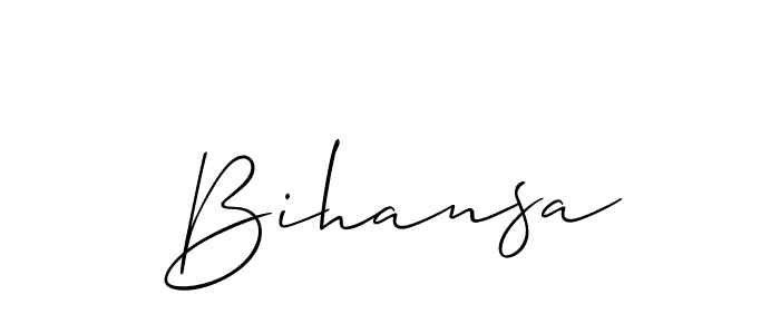 Make a short Bihansa signature style. Manage your documents anywhere anytime using Allison_Script. Create and add eSignatures, submit forms, share and send files easily. Bihansa signature style 2 images and pictures png