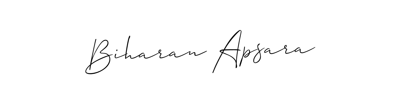 Make a short Biharan Apsara signature style. Manage your documents anywhere anytime using Allison_Script. Create and add eSignatures, submit forms, share and send files easily. Biharan Apsara signature style 2 images and pictures png
