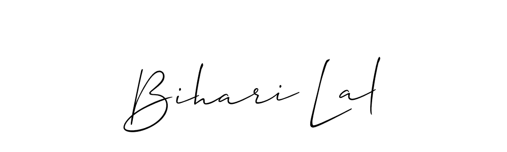 Also You can easily find your signature by using the search form. We will create Bihari Lal name handwritten signature images for you free of cost using Allison_Script sign style. Bihari Lal signature style 2 images and pictures png