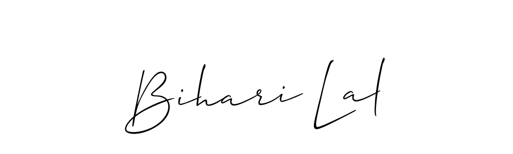 Make a beautiful signature design for name Bihari Lal. With this signature (Allison_Script) style, you can create a handwritten signature for free. Bihari Lal signature style 2 images and pictures png