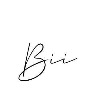 The best way (Allison_Script) to make a short signature is to pick only two or three words in your name. The name Bii include a total of six letters. For converting this name. Bii signature style 2 images and pictures png