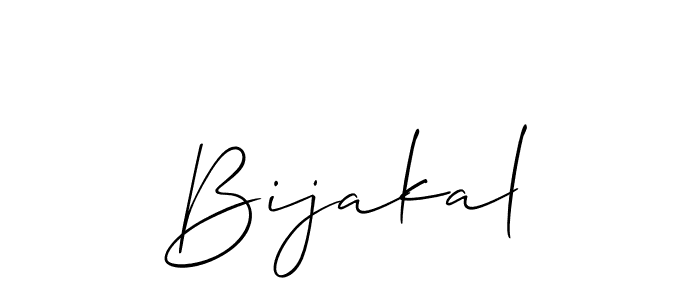 How to make Bijakal signature? Allison_Script is a professional autograph style. Create handwritten signature for Bijakal name. Bijakal signature style 2 images and pictures png