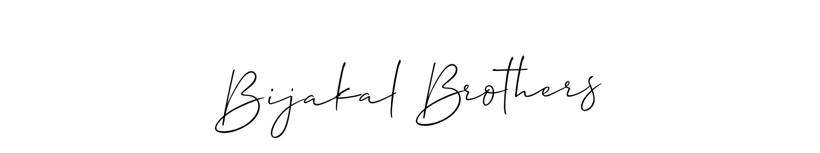 How to Draw Bijakal Brothers signature style? Allison_Script is a latest design signature styles for name Bijakal Brothers. Bijakal Brothers signature style 2 images and pictures png