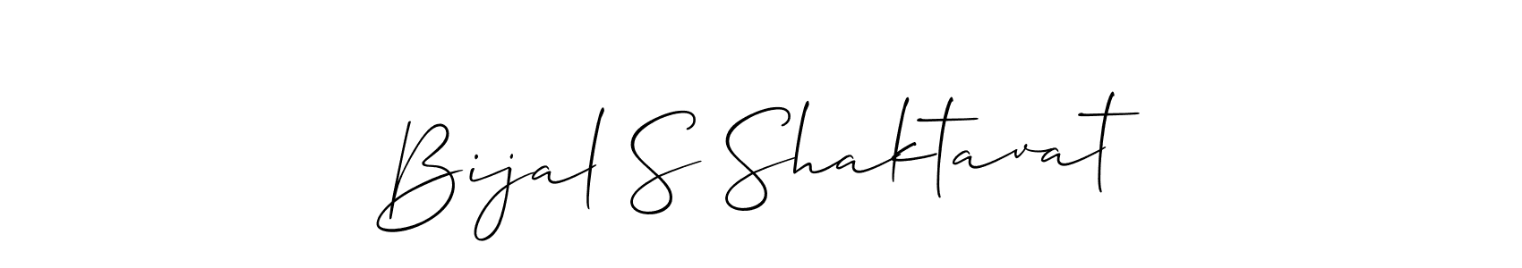 Make a short Bijal S Shaktavat signature style. Manage your documents anywhere anytime using Allison_Script. Create and add eSignatures, submit forms, share and send files easily. Bijal S Shaktavat signature style 2 images and pictures png