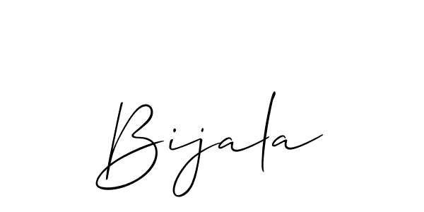 Create a beautiful signature design for name Bijala. With this signature (Allison_Script) fonts, you can make a handwritten signature for free. Bijala signature style 2 images and pictures png