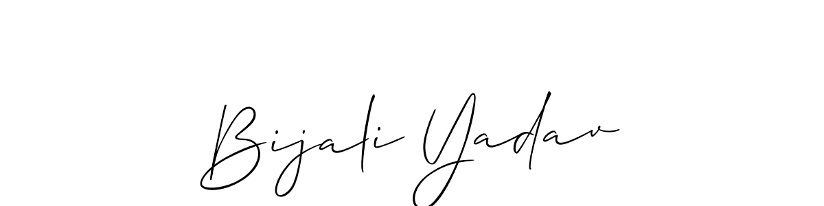 Best and Professional Signature Style for Bijali Yadav. Allison_Script Best Signature Style Collection. Bijali Yadav signature style 2 images and pictures png