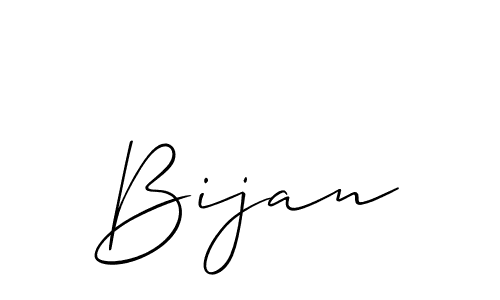 Use a signature maker to create a handwritten signature online. With this signature software, you can design (Allison_Script) your own signature for name Bijan. Bijan signature style 2 images and pictures png