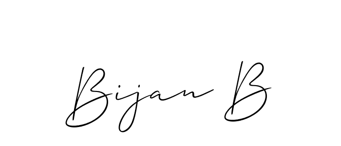 You should practise on your own different ways (Allison_Script) to write your name (Bijan B) in signature. don't let someone else do it for you. Bijan B signature style 2 images and pictures png