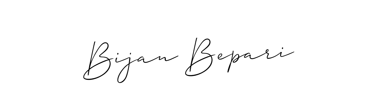 Design your own signature with our free online signature maker. With this signature software, you can create a handwritten (Allison_Script) signature for name Bijan Bepari. Bijan Bepari signature style 2 images and pictures png