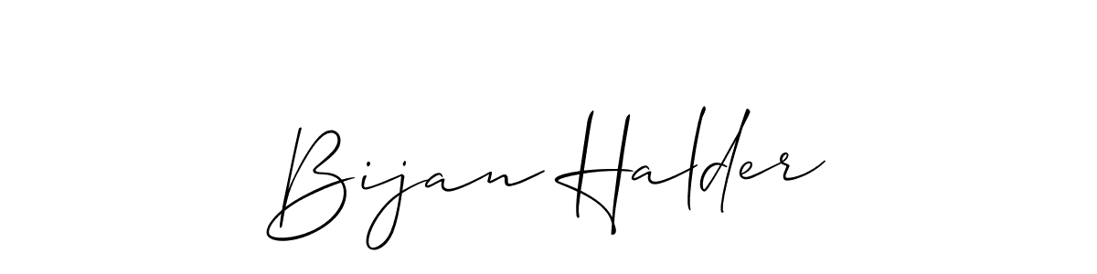 Use a signature maker to create a handwritten signature online. With this signature software, you can design (Allison_Script) your own signature for name Bijan Halder. Bijan Halder signature style 2 images and pictures png