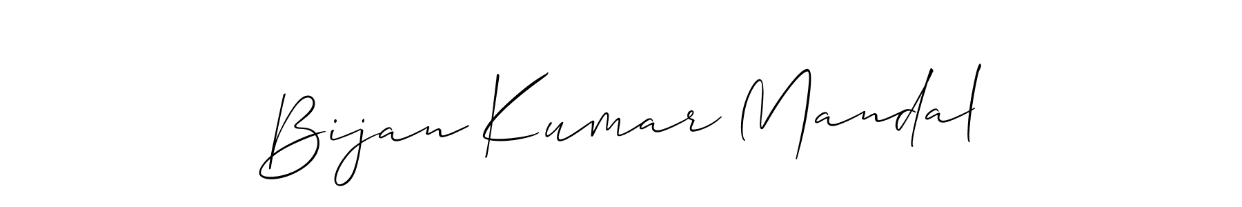 Create a beautiful signature design for name Bijan Kumar Mandal. With this signature (Allison_Script) fonts, you can make a handwritten signature for free. Bijan Kumar Mandal signature style 2 images and pictures png