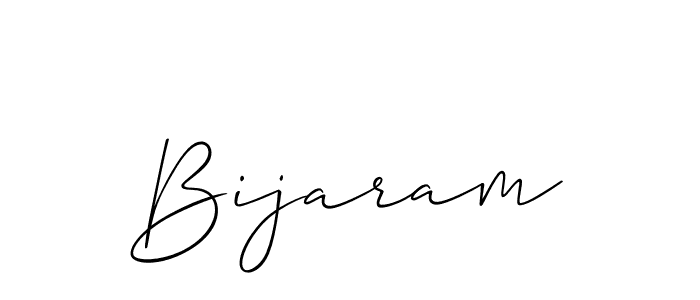 The best way (Allison_Script) to make a short signature is to pick only two or three words in your name. The name Bijaram include a total of six letters. For converting this name. Bijaram signature style 2 images and pictures png