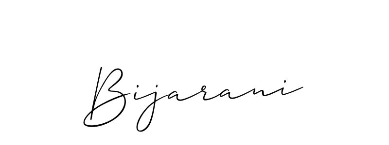 How to make Bijarani signature? Allison_Script is a professional autograph style. Create handwritten signature for Bijarani name. Bijarani signature style 2 images and pictures png
